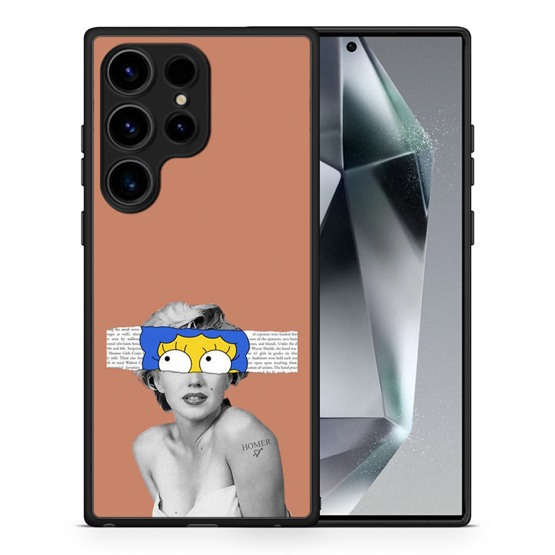 Θήκη Samsung Galaxy S25 Ultra Sim Merilyn από τη Smartfits με σχέδιο στο πίσω μέρος και μαύρο περίβλημα | Samsung Galaxy S25 Ultra Sim Merilyn case with colorful back and black bezels