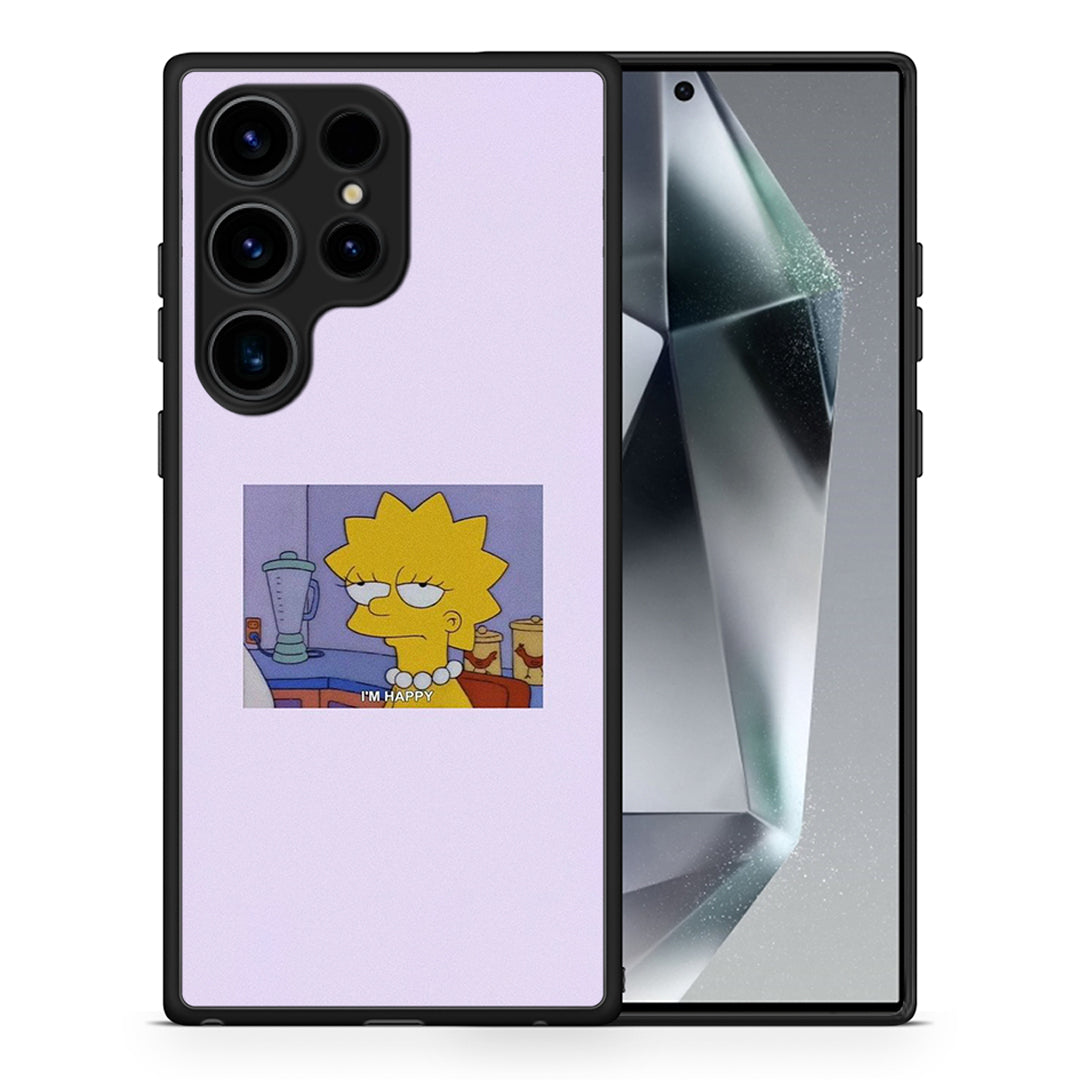 Θήκη Samsung Galaxy S25 Ultra So Happy από τη Smartfits με σχέδιο στο πίσω μέρος και μαύρο περίβλημα | Samsung Galaxy S25 Ultra So Happy case with colorful back and black bezels