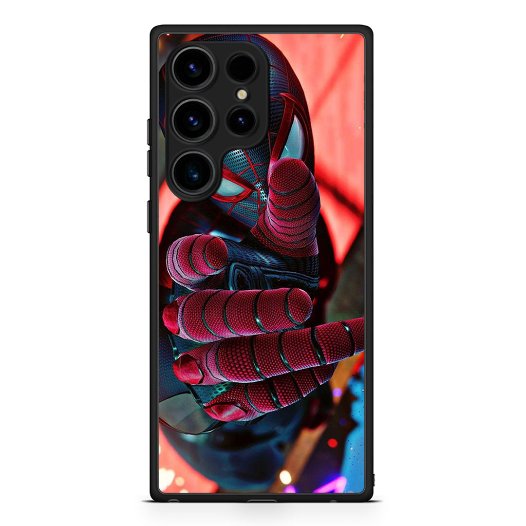 Samsung Galaxy S25 Ultra Spider Hand Θήκη από τη Smartfits με σχέδιο στο πίσω μέρος και μαύρο περίβλημα | Smartphone case with colorful back and black bezels by Smartfits