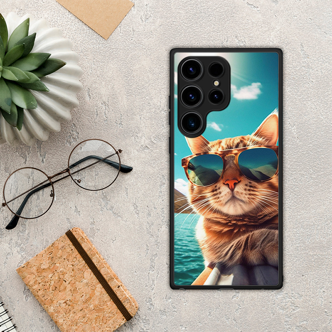 Summer Cat - Samsung Galaxy S25 Ultra θήκη