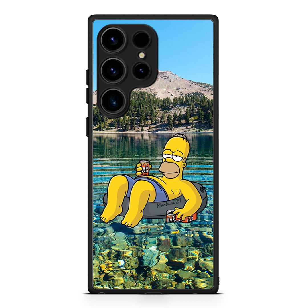 Samsung Galaxy S25 Ultra Summer Happiness Θήκη από τη Smartfits με σχέδιο στο πίσω μέρος και μαύρο περίβλημα | Smartphone case with colorful back and black bezels by Smartfits