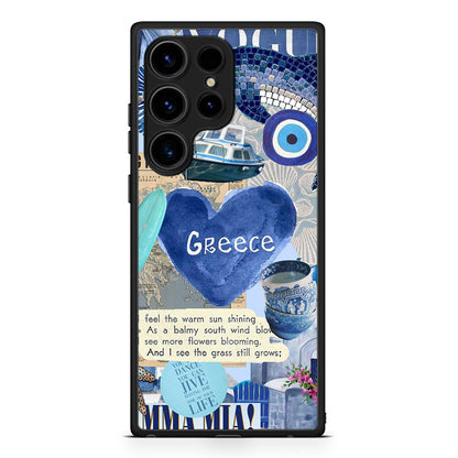 Samsung Galaxy S25 Ultra Summer In Greece Θήκη από τη Smartfits με σχέδιο στο πίσω μέρος και μαύρο περίβλημα | Smartphone case with colorful back and black bezels by Smartfits