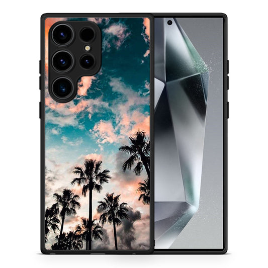 Θήκη Samsung Galaxy S25 Ultra Sky Summer από τη Smartfits με σχέδιο στο πίσω μέρος και μαύρο περίβλημα | Samsung Galaxy S25 Ultra Sky Summer case with colorful back and black bezels