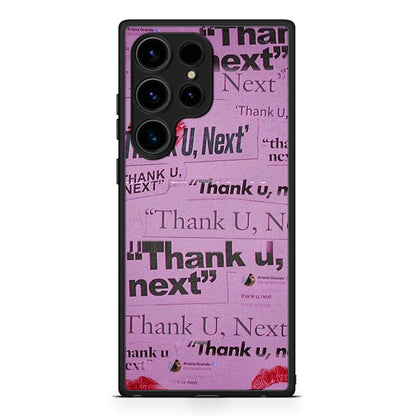 Samsung Galaxy S25 Ultra Thank You Next Θήκη Αγίου Βαλεντίνου από τη Smartfits με σχέδιο στο πίσω μέρος και μαύρο περίβλημα | Smartphone case with colorful back and black bezels by Smartfits