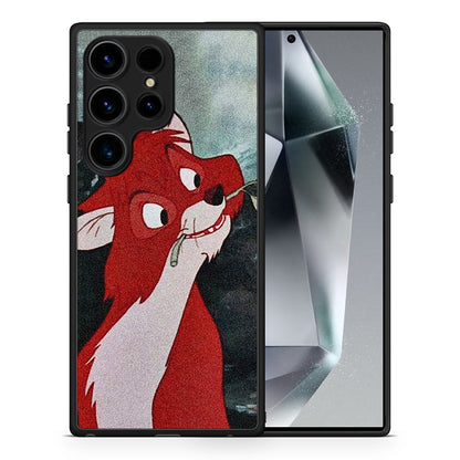 Θήκη Samsung Galaxy S25 Ultra Tod And Vixey Love 1 από τη Smartfits με σχέδιο στο πίσω μέρος και μαύρο περίβλημα | Samsung Galaxy S25 Ultra Tod And Vixey Love 1 case with colorful back and black bezels