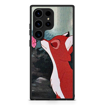 Samsung Galaxy S25 Ultra Tod And Vixey Love 2 θήκη από τη Smartfits με σχέδιο στο πίσω μέρος και μαύρο περίβλημα | Smartphone case with colorful back and black bezels by Smartfits