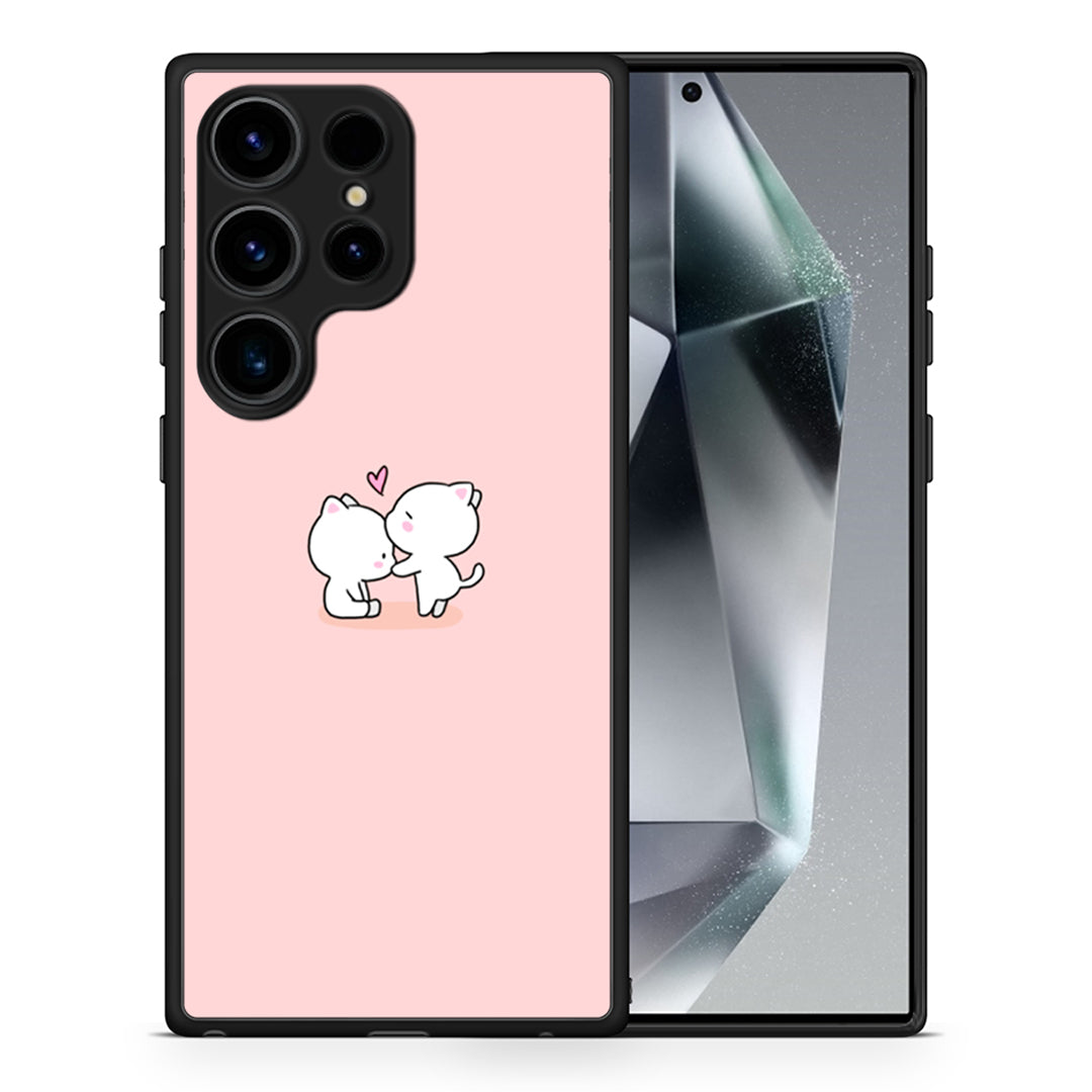 Θήκη Samsung Galaxy S25 Ultra Love Valentine από τη Smartfits με σχέδιο στο πίσω μέρος και μαύρο περίβλημα | Samsung Galaxy S25 Ultra Love Valentine case with colorful back and black bezels