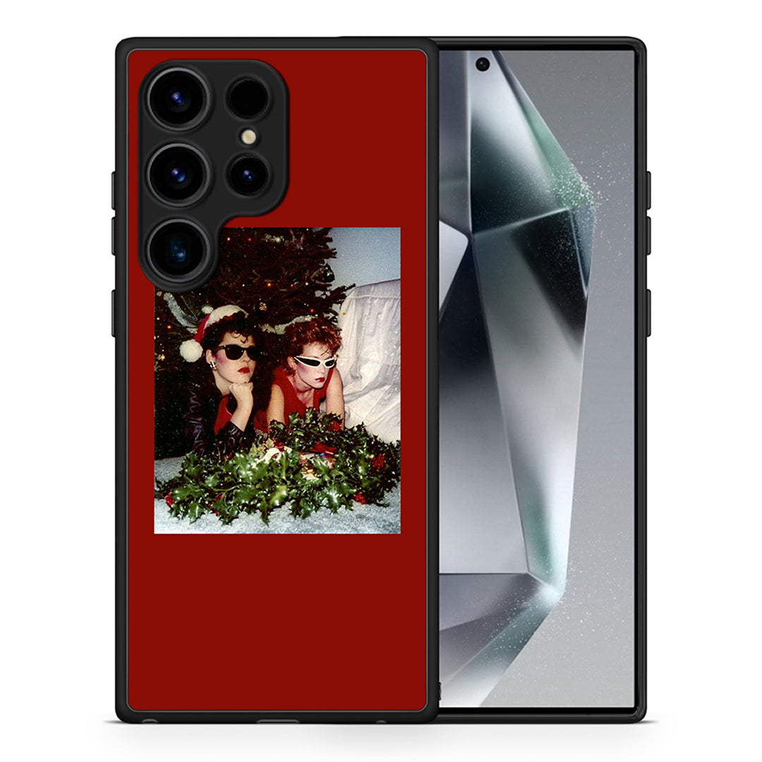 Θήκη Samsung Galaxy S25 Ultra Waiting For Xmas από τη Smartfits με σχέδιο στο πίσω μέρος και μαύρο περίβλημα | Samsung Galaxy S25 Ultra Waiting For Xmas case with colorful back and black bezels