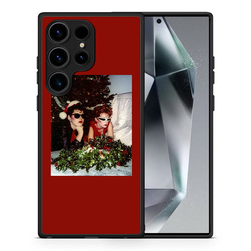 Θήκη Samsung Galaxy S25 Ultra Waiting For Xmas από τη Smartfits με σχέδιο στο πίσω μέρος και μαύρο περίβλημα | Samsung Galaxy S25 Ultra Waiting For Xmas case with colorful back and black bezels