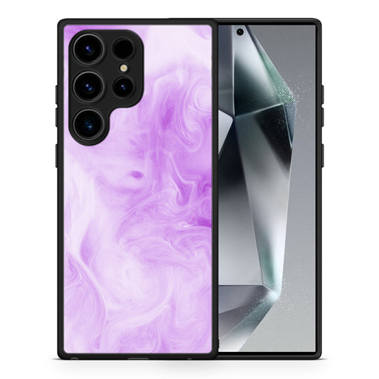Θήκη Samsung Galaxy S25 Ultra Lavender Watercolor από τη Smartfits με σχέδιο στο πίσω μέρος και μαύρο περίβλημα | Samsung Galaxy S25 Ultra Lavender Watercolor case with colorful back and black bezels