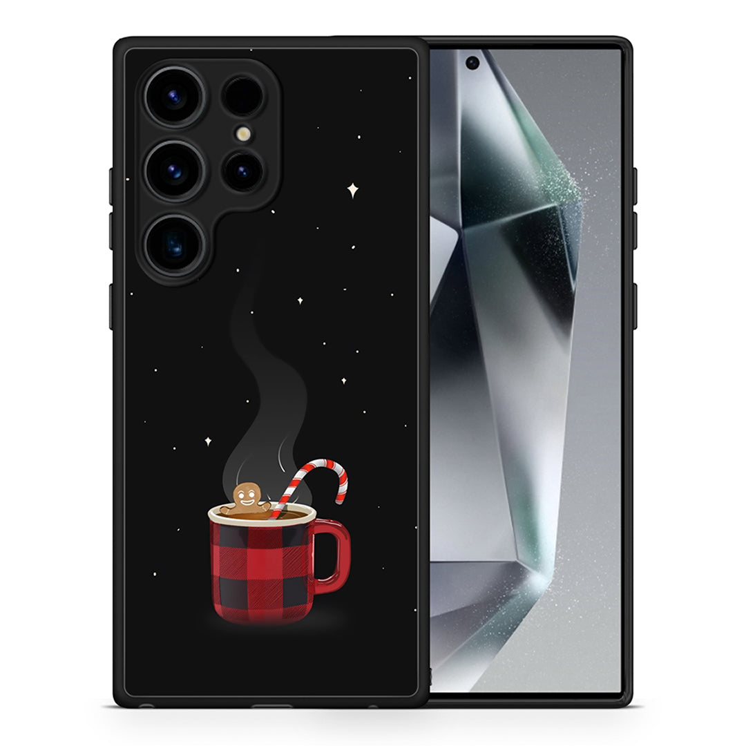 Θήκη Samsung Galaxy S25 Ultra Xmas Bathing από τη Smartfits με σχέδιο στο πίσω μέρος και μαύρο περίβλημα | Samsung Galaxy S25 Ultra Xmas Bathing case with colorful back and black bezels