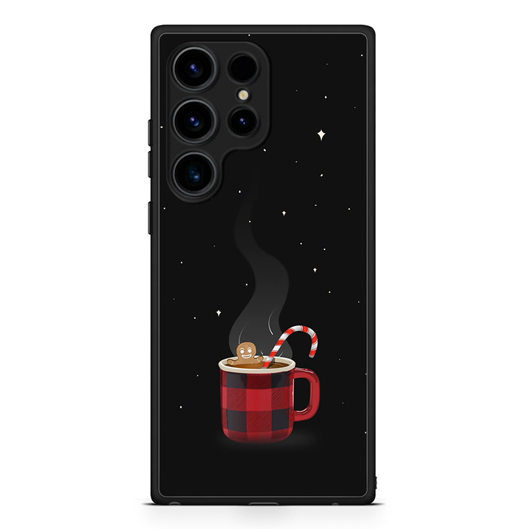 Samsung Galaxy S25 Ultra Xmas Bathing θήκη από τη Smartfits με σχέδιο στο πίσω μέρος και μαύρο περίβλημα | Smartphone case with colorful back and black bezels by Smartfits