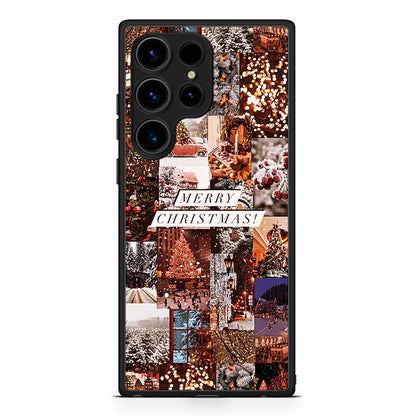 Samsung Galaxy S25 Ultra Xmas Collage θήκη από τη Smartfits με σχέδιο στο πίσω μέρος και μαύρο περίβλημα | Smartphone case with colorful back and black bezels by Smartfits
