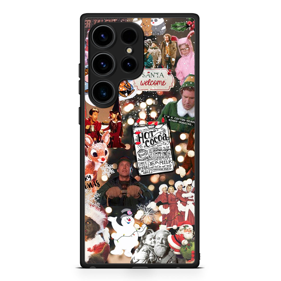 Samsung Galaxy S25 Ultra Xmas Movies θήκη από τη Smartfits με σχέδιο στο πίσω μέρος και μαύρο περίβλημα | Smartphone case with colorful back and black bezels by Smartfits