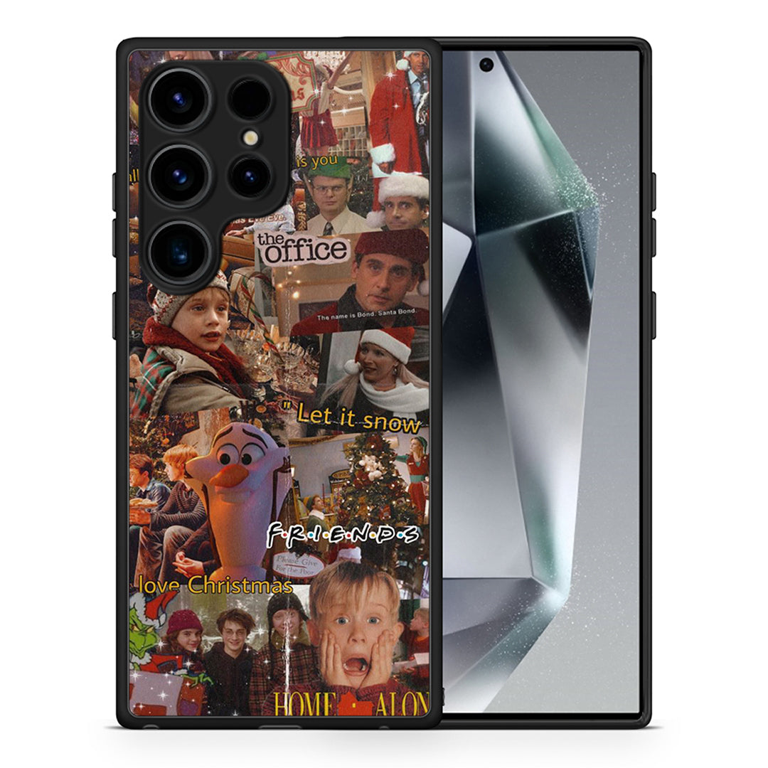 Θήκη Samsung Galaxy S25 Ultra Xmas Wishes από τη Smartfits με σχέδιο στο πίσω μέρος και μαύρο περίβλημα | Samsung Galaxy S25 Ultra Xmas Wishes case with colorful back and black bezels