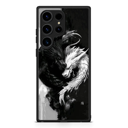 Samsung Galaxy S25 Ultra Yin Yang Θήκη από τη Smartfits με σχέδιο στο πίσω μέρος και μαύρο περίβλημα | Smartphone case with colorful back and black bezels by Smartfits