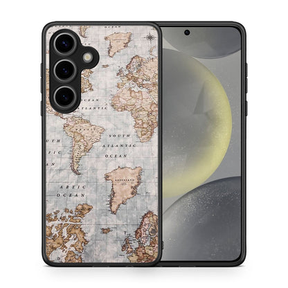 World Map - Samsung Galaxy S25 θήκη