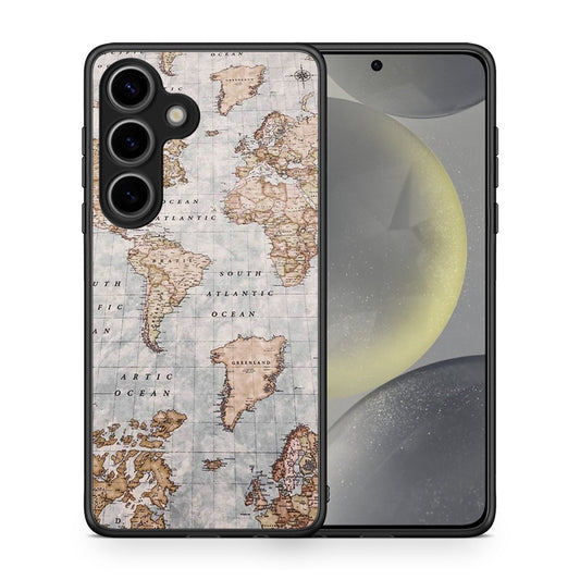 World Map - Samsung Galaxy S25 θήκη