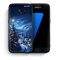 Thumbnail for Θήκη Samsung S7 Christmas Scenery από τη Smartfits με σχέδιο στο πίσω μέρος και μαύρο περίβλημα | Samsung S7 Christmas Scenery case with colorful back and black bezels