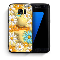 Thumbnail for Θήκη Samsung S7 Edge Bubble Daisies από τη Smartfits με σχέδιο στο πίσω μέρος και μαύρο περίβλημα | Samsung S7 Edge Bubble Daisies case with colorful back and black bezels