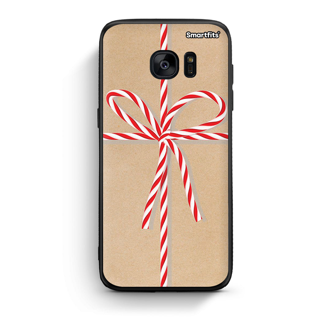 samsung s7 Christmas Gift θήκη από τη Smartfits με σχέδιο στο πίσω μέρος και μαύρο περίβλημα | Smartphone case with colorful back and black bezels by Smartfits