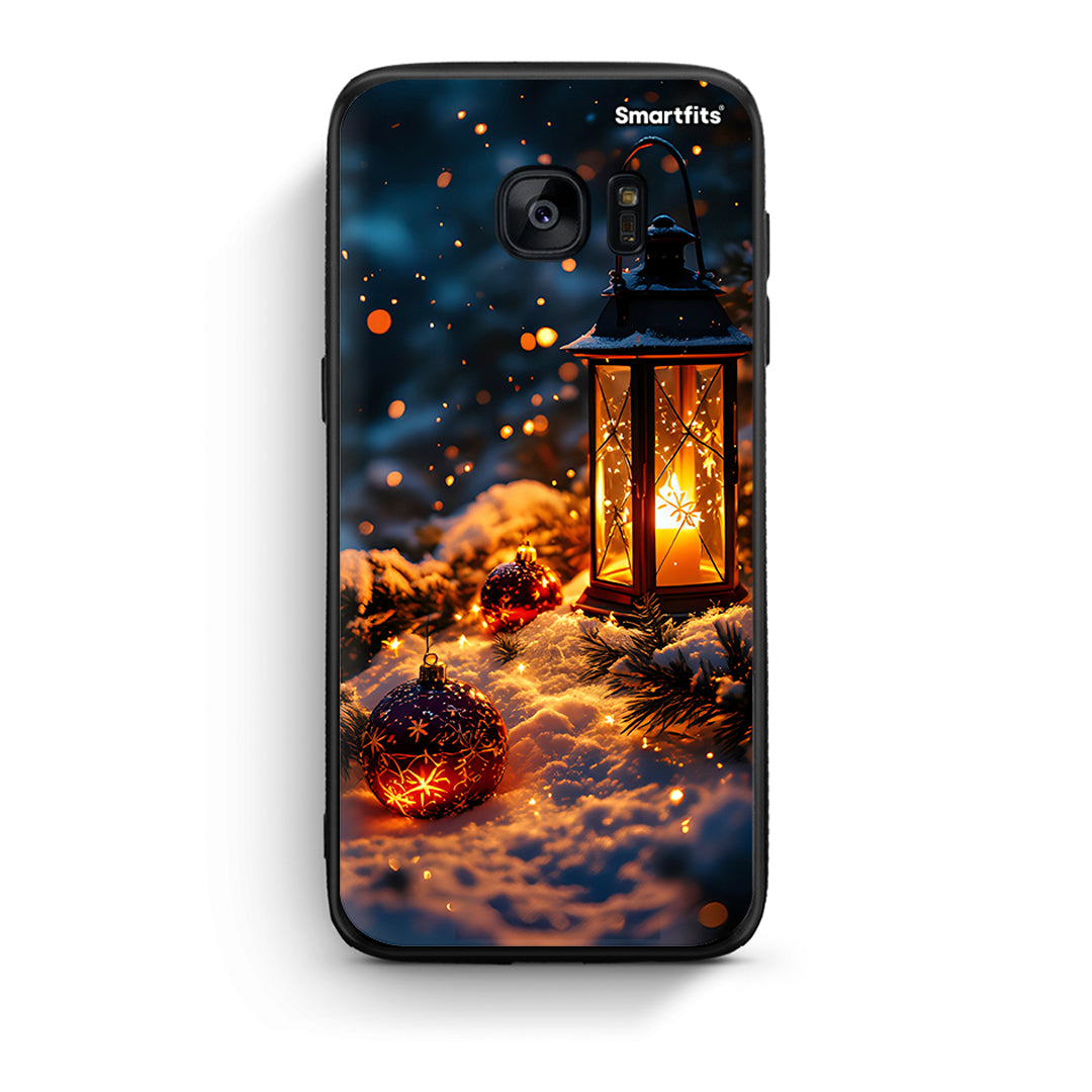 samsung s7 edge Christmas Ornaments θήκη από τη Smartfits με σχέδιο στο πίσω μέρος και μαύρο περίβλημα | Smartphone case with colorful back and black bezels by Smartfits