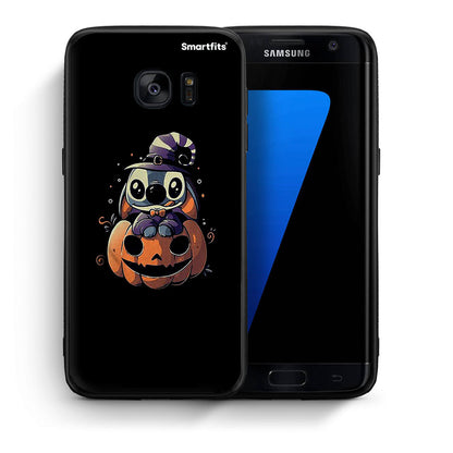 Θήκη Samsung S7 Edge Halloween Stitch από τη Smartfits με σχέδιο στο πίσω μέρος και μαύρο περίβλημα | Samsung S7 Edge Halloween Stitch case with colorful back and black bezels