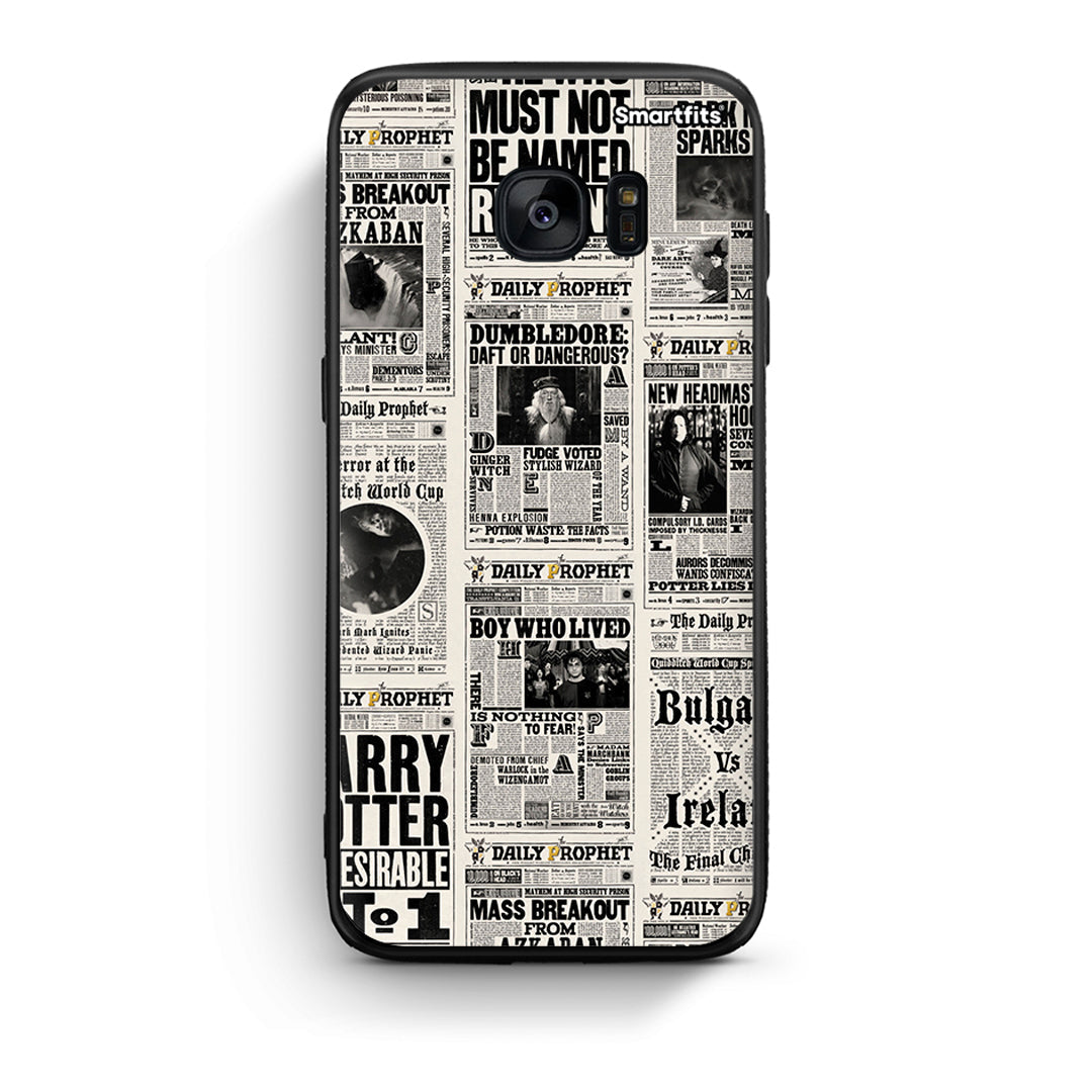 samsung s7 edge Harry Paper θήκη από τη Smartfits με σχέδιο στο πίσω μέρος και μαύρο περίβλημα | Smartphone case with colorful back and black bezels by Smartfits