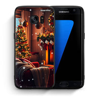 Thumbnail for Θήκη Samsung S7 Edge Home For Christmas από τη Smartfits με σχέδιο στο πίσω μέρος και μαύρο περίβλημα | Samsung S7 Edge Home For Christmas case with colorful back and black bezels