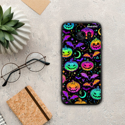 Neon Halloween - Samsung Galaxy S7 Edge θήκη