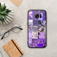 Thumbnail for Purple Aesthetic Collage - Samsung Galaxy S7 Edge θήκη