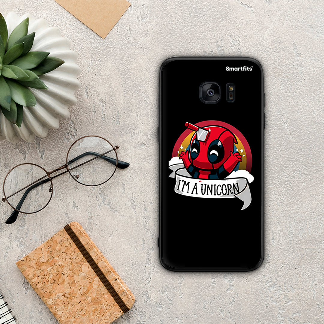 Unicorn Deadpool - Samsung Galaxy S7 Edge θήκη