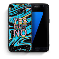 Thumbnail for Θήκη Samsung S7 Edge Yes But No από τη Smartfits με σχέδιο στο πίσω μέρος και μαύρο περίβλημα | Samsung S7 Edge Yes But No case with colorful back and black bezels