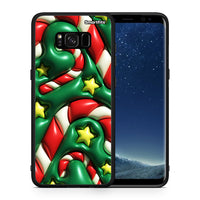 Thumbnail for Θήκη Samsung S8 Christmas Bubbles από τη Smartfits με σχέδιο στο πίσω μέρος και μαύρο περίβλημα | Samsung S8 Christmas Bubbles case with colorful back and black bezels