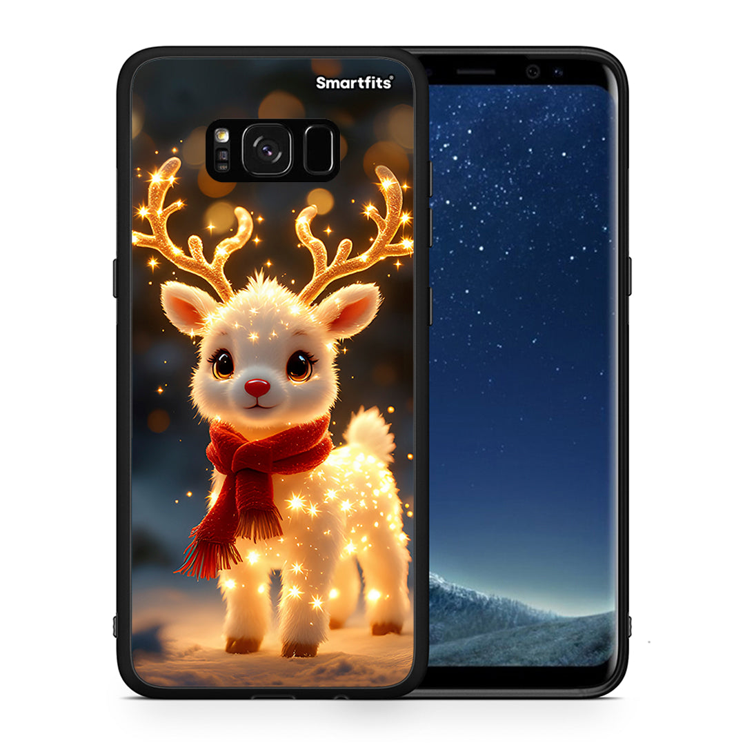 Θήκη Samsung S8 Christmas Cutie από τη Smartfits με σχέδιο στο πίσω μέρος και μαύρο περίβλημα | Samsung S8 Christmas Cutie case with colorful back and black bezels