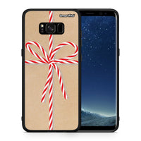 Thumbnail for Θήκη Samsung S8 Christmas Gift από τη Smartfits με σχέδιο στο πίσω μέρος και μαύρο περίβλημα | Samsung S8 Christmas Gift case with colorful back and black bezels