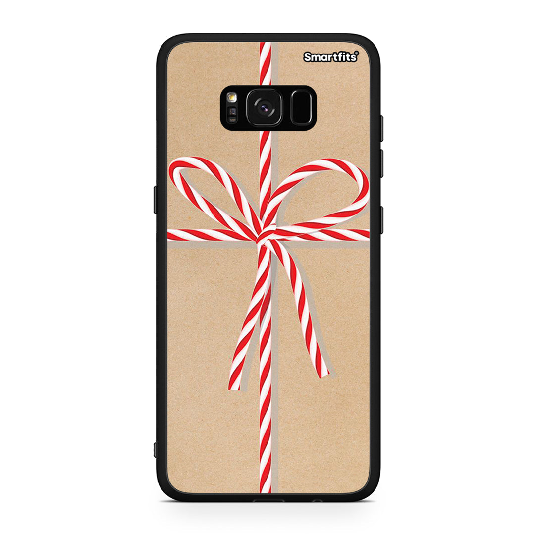 Samsung S8 Christmas Gift θήκη από τη Smartfits με σχέδιο στο πίσω μέρος και μαύρο περίβλημα | Smartphone case with colorful back and black bezels by Smartfits