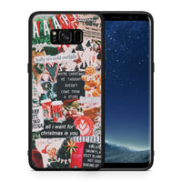 Thumbnail for Θήκη Samsung S8 Christmas Happiness από τη Smartfits με σχέδιο στο πίσω μέρος και μαύρο περίβλημα | Samsung S8 Christmas Happiness case with colorful back and black bezels