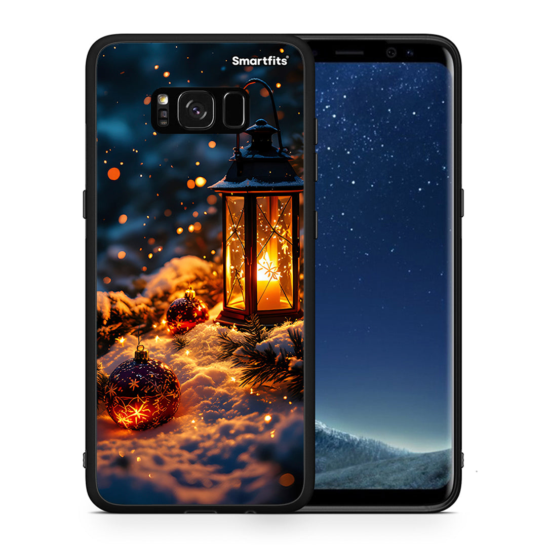 Θήκη Samsung S8 Christmas Ornaments από τη Smartfits με σχέδιο στο πίσω μέρος και μαύρο περίβλημα | Samsung S8 Christmas Ornaments case with colorful back and black bezels