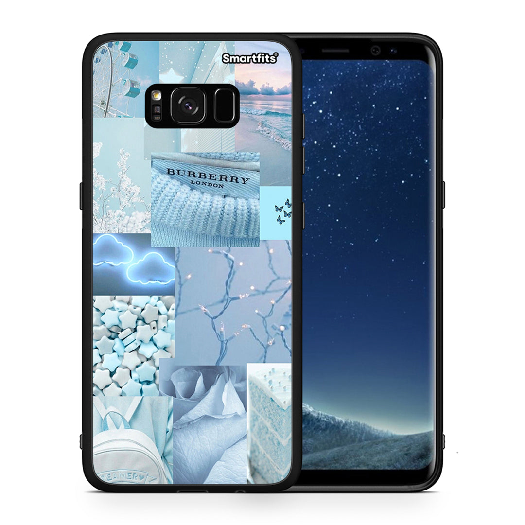 Θήκη Samsung S8 Ciel Aesthetic Collage από τη Smartfits με σχέδιο στο πίσω μέρος και μαύρο περίβλημα | Samsung S8 Ciel Aesthetic Collage case with colorful back and black bezels