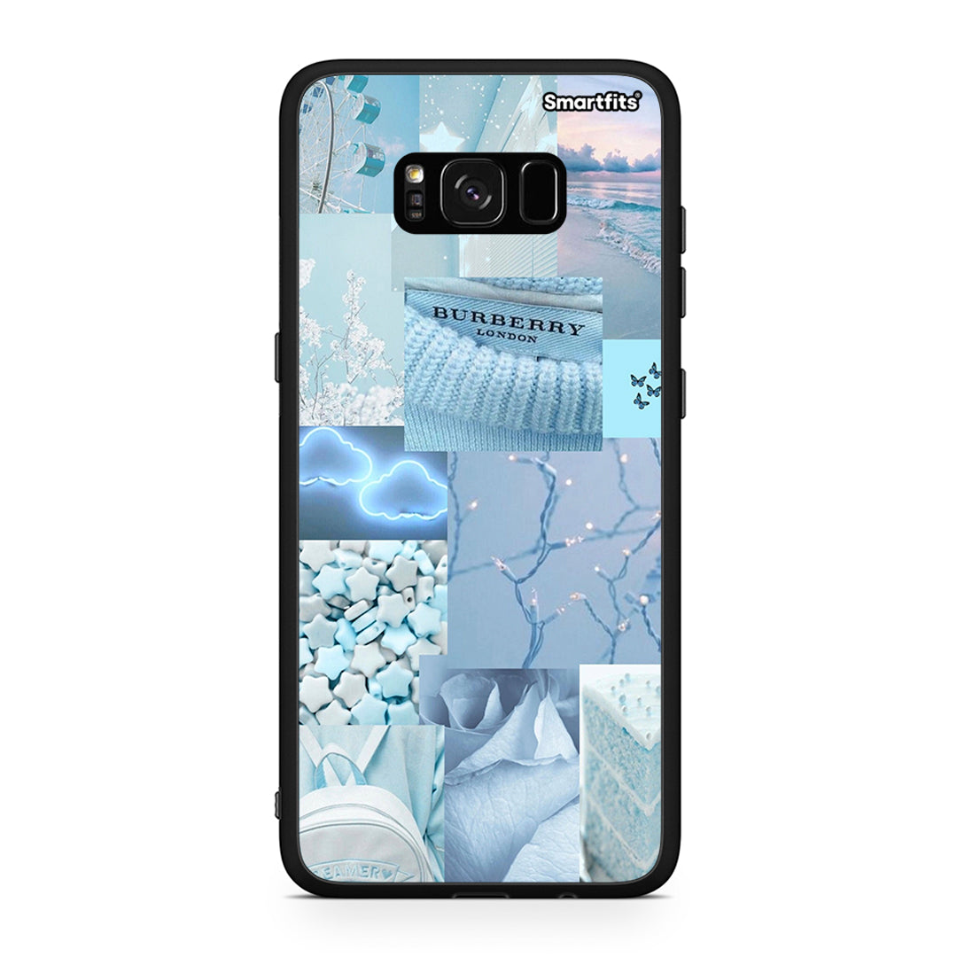 Samsung S8 Ciel Aesthetic Collage θήκη από τη Smartfits με σχέδιο στο πίσω μέρος και μαύρο περίβλημα | Smartphone case with colorful back and black bezels by Smartfits