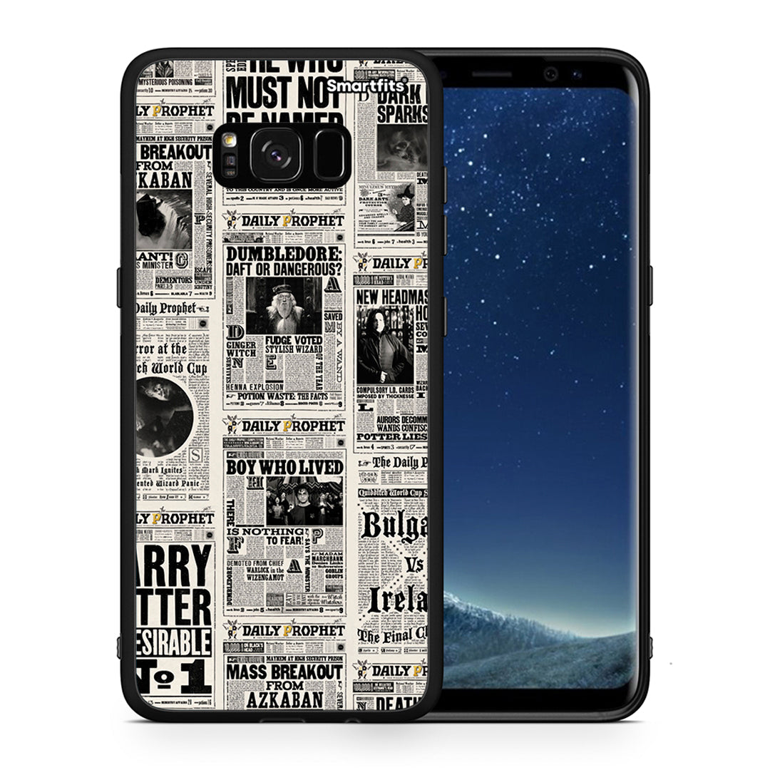 Θήκη Samsung S8+ Harry Paper από τη Smartfits με σχέδιο στο πίσω μέρος και μαύρο περίβλημα | Samsung S8+ Harry Paper case with colorful back and black bezels