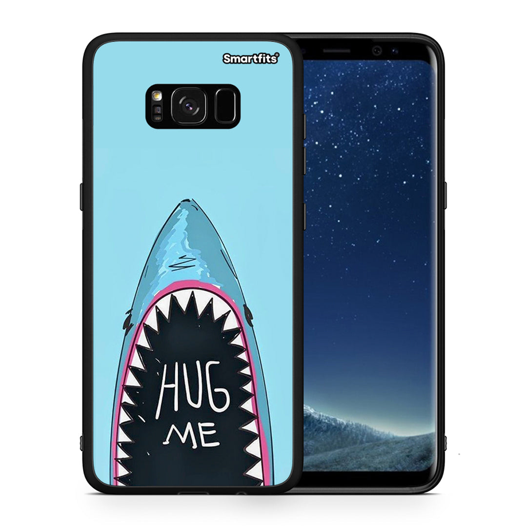 Θήκη Samsung S8 Hug Me από τη Smartfits με σχέδιο στο πίσω μέρος και μαύρο περίβλημα | Samsung S8 Hug Me case with colorful back and black bezels