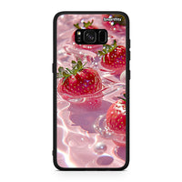 Thumbnail for Samsung S8+ Juicy Strawberries θήκη από τη Smartfits με σχέδιο στο πίσω μέρος και μαύρο περίβλημα | Smartphone case with colorful back and black bezels by Smartfits