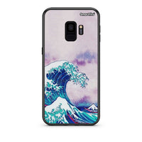 Thumbnail for samsung s9 Blue Waves θήκη από τη Smartfits με σχέδιο στο πίσω μέρος και μαύρο περίβλημα | Smartphone case with colorful back and black bezels by Smartfits