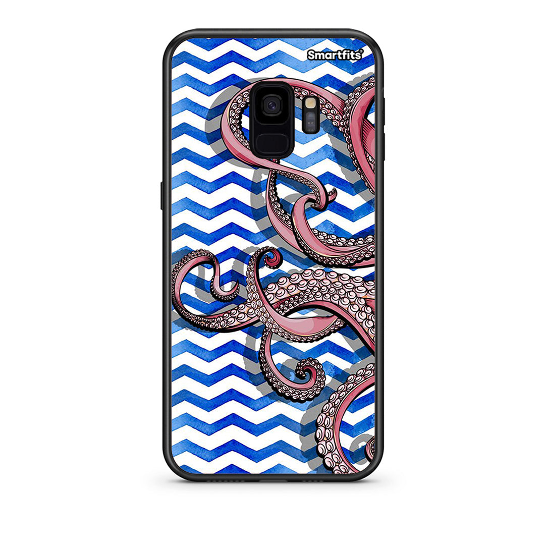 samsung s9 Chevron Devilfish θήκη από τη Smartfits με σχέδιο στο πίσω μέρος και μαύρο περίβλημα | Smartphone case with colorful back and black bezels by Smartfits