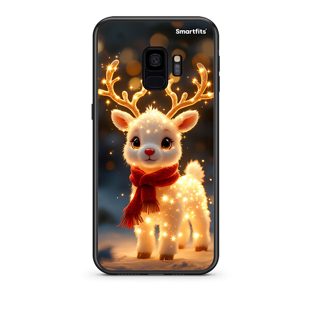 samsung s9 Christmas Cutie θήκη από τη Smartfits με σχέδιο στο πίσω μέρος και μαύρο περίβλημα | Smartphone case with colorful back and black bezels by Smartfits