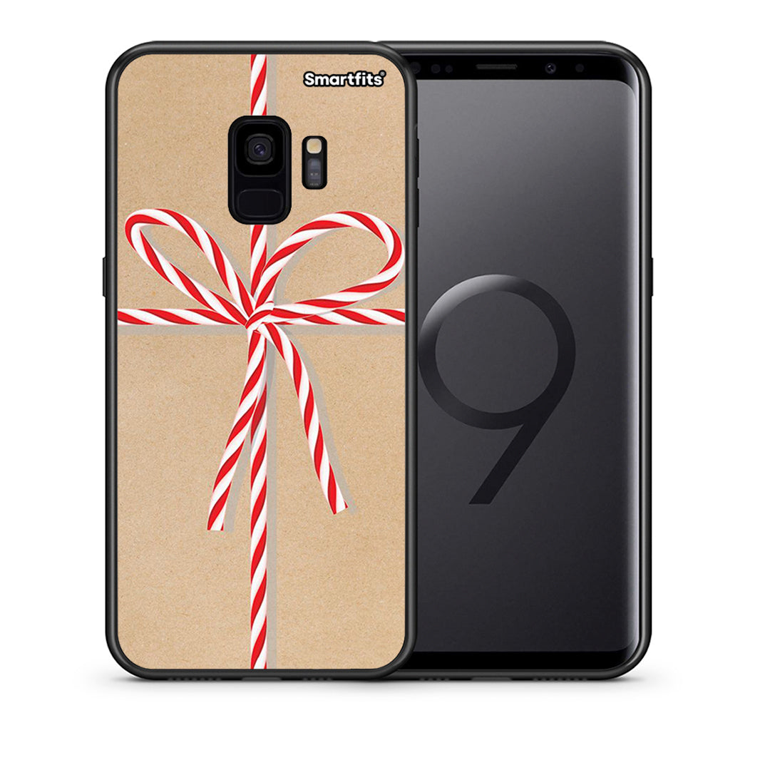 Θήκη Samsung S9 Christmas Gift από τη Smartfits με σχέδιο στο πίσω μέρος και μαύρο περίβλημα | Samsung S9 Christmas Gift case with colorful back and black bezels