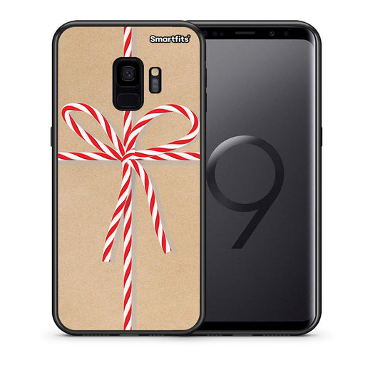 Θήκη Samsung S9 Christmas Gift από τη Smartfits με σχέδιο στο πίσω μέρος και μαύρο περίβλημα | Samsung S9 Christmas Gift case with colorful back and black bezels
