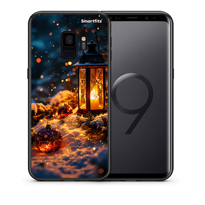 Θήκη Samsung S9 Christmas Ornaments από τη Smartfits με σχέδιο στο πίσω μέρος και μαύρο περίβλημα | Samsung S9 Christmas Ornaments case with colorful back and black bezels